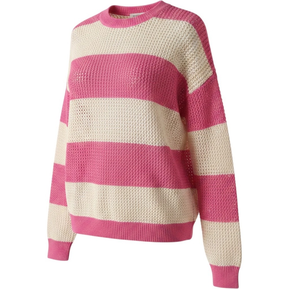 Volvo‎ Pink and Cream Striped Cozy Crew Neck young girl Sweater